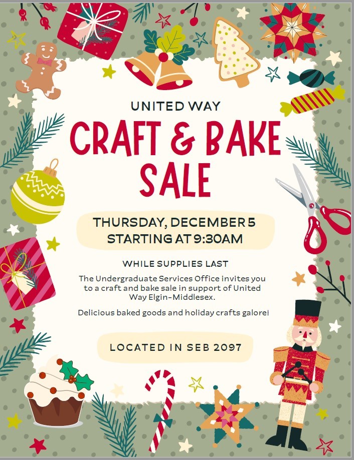 Engineering Bake Sale December 5 at 9:30 a.m.