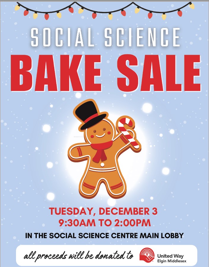 Social Science Bakesale December 3