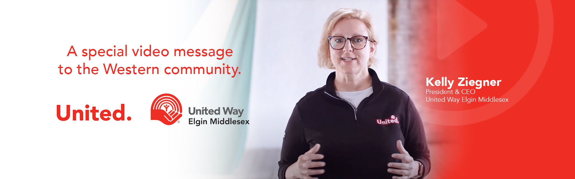 Watch message from United Way 