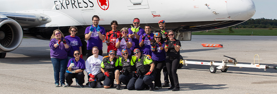 Western students and staff participated in the second annual Plane Pull in support of United Way Elgin Middlesex