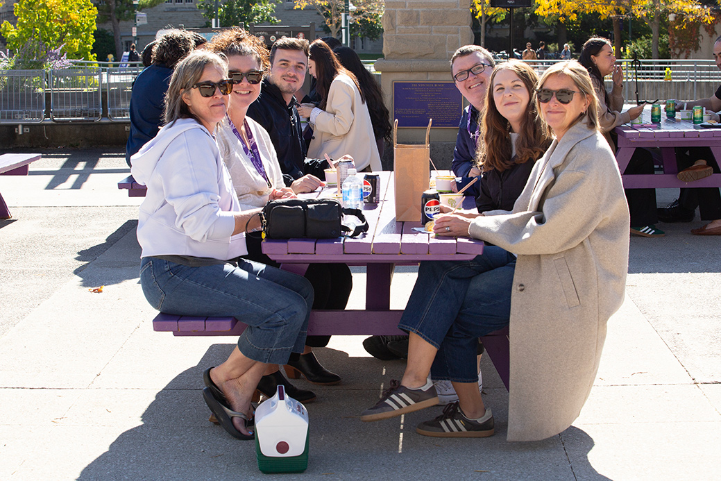 Staff from Human Resources enjoy the lunch.